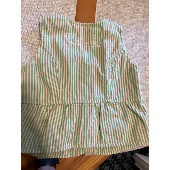 Mini A Ture Copenhagen Seersucker vest, skirt set size 2 - Picture 2 of 6